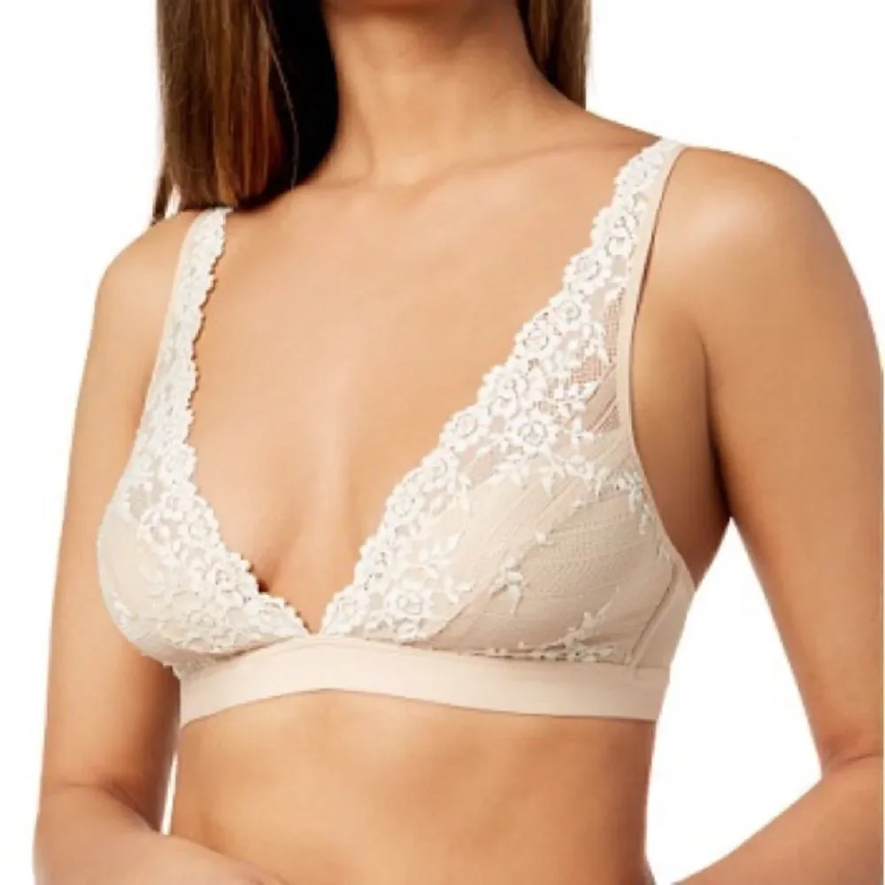 Wacoal Embrace Lace Wire Free Bra 852191 Sand 34 J Hook Convertible